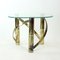 Swirl Coffee Table in Brass and Glass, 1970s, Image 6
