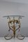 Vintage Side Table in Metal and Glass by Hans Kögl, 1970s 3