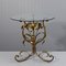 Vintage Side Table in Metal and Glass by Hans Kögl, 1970s 1