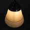 Art Deco Pendant Lamp with Ribbed White Globe, 1930s, Image 11
