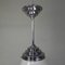 Art Deco Pendant Lamp with Ribbed White Globe, 1930s, Image 6