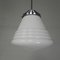 Art Deco Pendant Lamp with Ribbed White Globe, 1930s, Image 5