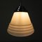 Art Deco Pendant Lamp with Ribbed White Globe, 1930s, Image 10