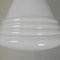 Art Deco Pendant Lamp with Ribbed White Globe, 1930s, Image 8
