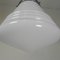Art Deco Pendant Lamp with Ribbed White Globe, 1930s, Image 9