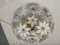 Weiße Murano Tischlampe aus Messing & Blumen, 1970er 11
