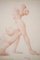 Barrera, Female Life Studies, Bleistiftzeichnungen, 1970, Gerahmt, 2er Set 9