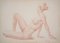Barrera, Female Life Studies, Bleistiftzeichnungen, 1970, Gerahmt, 2er Set 7