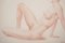 Barrera, Female Life Studies, Bleistiftzeichnungen, 1970, Gerahmt, 2er Set 10
