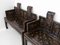 Chinese Black Lacquer Gilt and Polychrome Painted Bench Seats, 1920s, Set of 2, Image 2