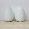 Vintage Egg-Shaped Opaline Glass Table Lamps, 1970s, Set of 2 18