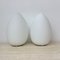Vintage Egg-Shaped Opaline Glass Table Lamps, 1970s, Set of 2 17