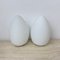 Vintage Egg-Shaped Opaline Glass Table Lamps, 1970s, Set of 2 9