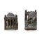 Amerikanische Art Deco Elefanten Buchstützen aus Bronze, 20. Jh. von Charles Robert Knight, 2er Set 5