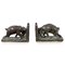 Amerikanische Art Deco Elefanten Buchstützen aus Bronze, 20. Jh. von Charles Robert Knight, 2er Set 6