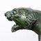 Eugene Cartier, Französischer Art Deco Jaguar, 20. Jh., Bronze auf Steinsockel 16
