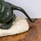Eugene Cartier, Französischer Art Deco Jaguar, 20. Jh., Bronze auf Steinsockel 12