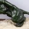 Eugene Cartier, Französischer Art Deco Jaguar, 20. Jh., Bronze auf Steinsockel 14