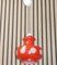 Kleine Rote Glas Deckenlampe mit Weißen Punkten, 1950er 6