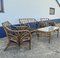 Canapé en Rotin Roseau avec Table et Chaises, 1970s, Set de 4 3
