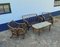Canapé en Rotin Roseau avec Table et Chaises, 1970s, Set de 4 9