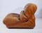 Fauteuil en Cuir Camel, Italie, 1970s 8