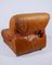 Fauteuil en Cuir Camel, Italie, 1970s 13