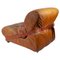 Fauteuil en Cuir Camel, Italie, 1970s 1