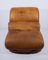 Fauteuil en Cuir Camel, Italie, 1970s 2