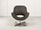 Chocolate Brown Leatherette Lounge Chair from Rohé Noordwolde, 1970s 3