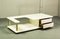 Mid-Century Italian Brass and White Glossy Lacquered Coffee Table, 1970s, Image 3