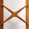 Large Vintage Door in Beech and Walnut with Glass, 1950s 4