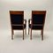 Set of Biedermeier Armchairs in Cherry Wood with Black Boucle, 1820, Image 9