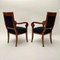 Set de Fauteuils Biedermeier en Merisier avec Boucle Noire, 1820 8