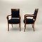 Set of Biedermeier Armchairs in Cherry Wood with Black Boucle, 1820, Image 5