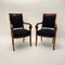 Set of Biedermeier Armchairs in Cherry Wood with Black Boucle, 1820, Image 3