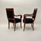 Set of Biedermeier Armchairs in Cherry Wood with Black Boucle, 1820, Image 6