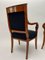 Set of Biedermeier Armchairs in Cherry Wood with Black Boucle, 1820, Image 16