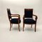 Set of Biedermeier Armchairs in Cherry Wood with Black Boucle, 1820, Image 7