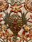 Antique Flowers Wall Light in Painted and Gilt Metal, 1950s 5