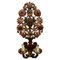 Antique Flowers Wall Light in Painted and Gilt Metal, 1950s 1