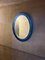Miroir Mural Mid-Century en Verre Bleu attribué à Cristal Art Torino, 1960s 4