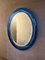 Miroir Mural Mid-Century en Verre Bleu attribué à Cristal Art Torino, 1960s 7
