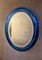 Miroir Mural Mid-Century en Verre Bleu attribué à Cristal Art Torino, 1960s 8