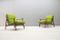 Mid-Century Scandinavian Green Armchairs, 1950s, Set of 2 3