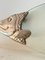 Vintage Fish Serving Dish in Glass and Silver Metal, 1960s 3