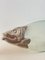 Vintage Fish Serving Dish in Glass and Silver Metal, 1960s 7