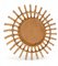 Mid-Century French Riviera Bamboo and Rattan Sunburst Mirror, France, 1950s, Image 12