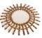 Mid-Century French Riviera Bamboo and Rattan Sunburst Mirror, France, 1950s, Image 3