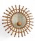 Mid-Century French Riviera Bamboo and Rattan Sunburst Mirror, France, 1950s, Image 5